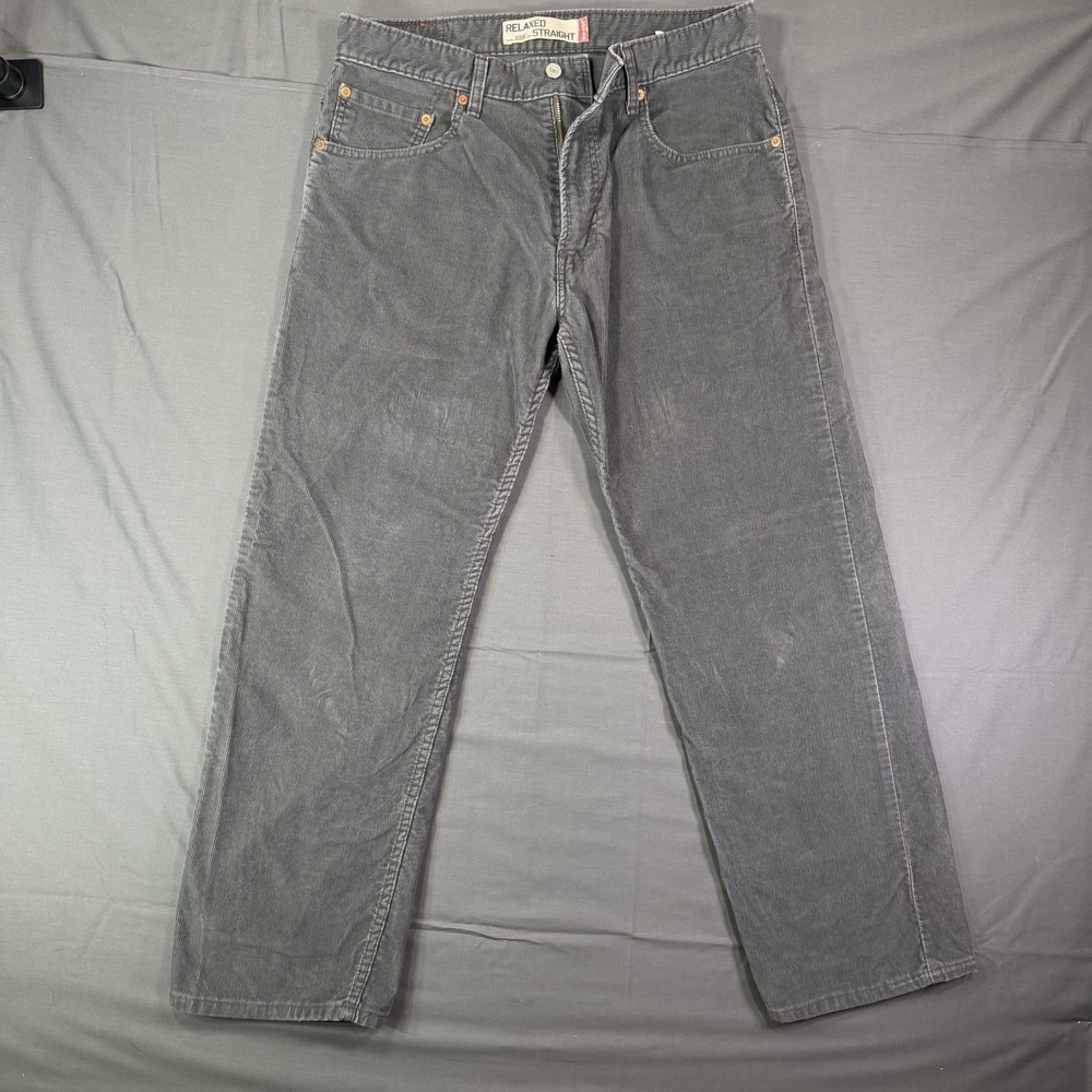 Y2K Levi's 559 Relaxed Straight Corduroy Straight Leg Western Men Pants 34X30